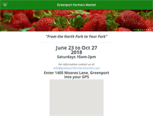 Tablet Screenshot of greenportfarmersmarket.com